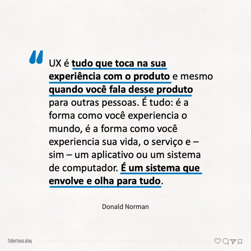 O que é UX User Experience segundo Donald Norman