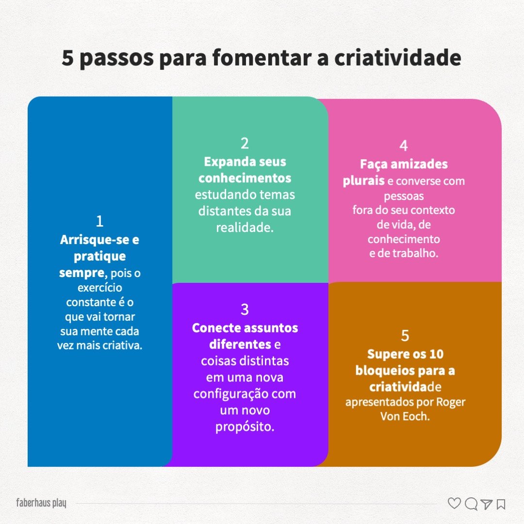 O que é criatividade e como ser mais criativo - Faberhaus Play