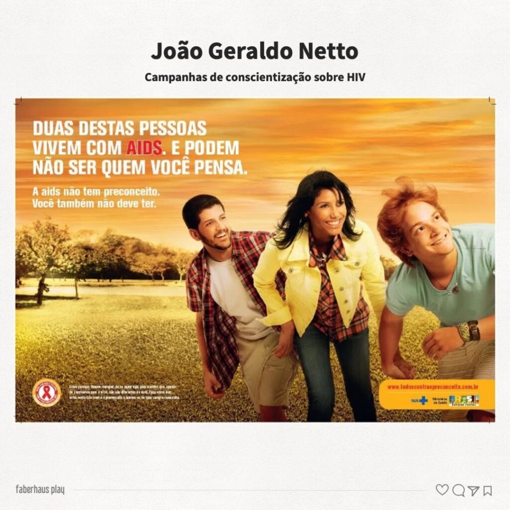 João Geraldo Netto Campanhas de conscientização sobre HIV 1