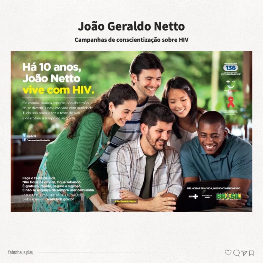 João Geraldo Netto Campanhas de conscientização sobre HIV 2