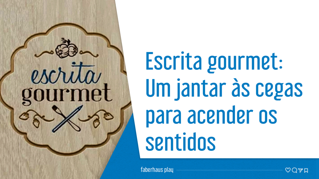 Escrita Gourmet: Jantar às cegas Capa