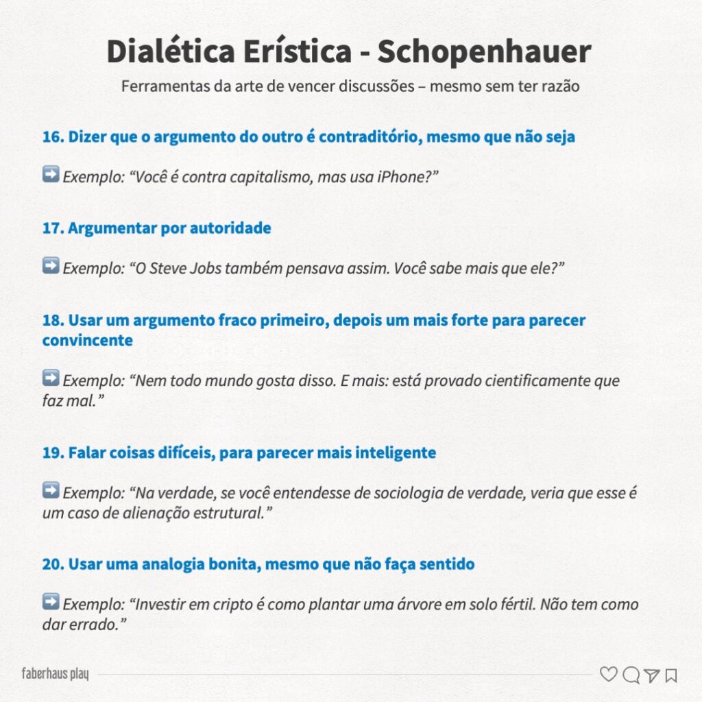 Dialética Erística de Schopenhauer 4