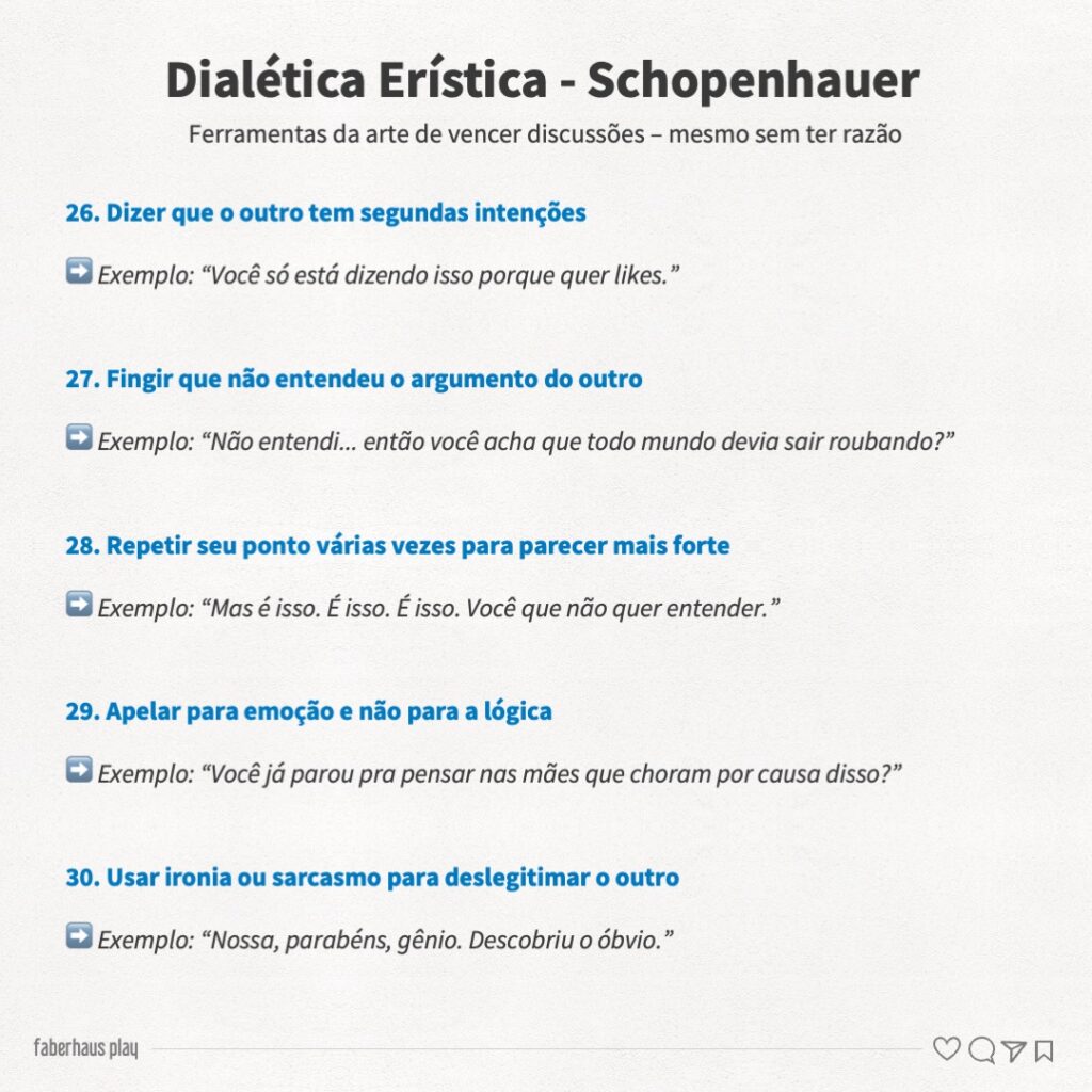 Dialética Erística de Schopenhauer 6