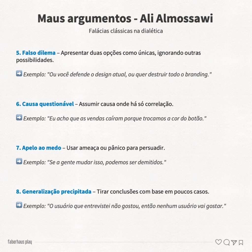 Maus argumentos de Ali Almossawi 2