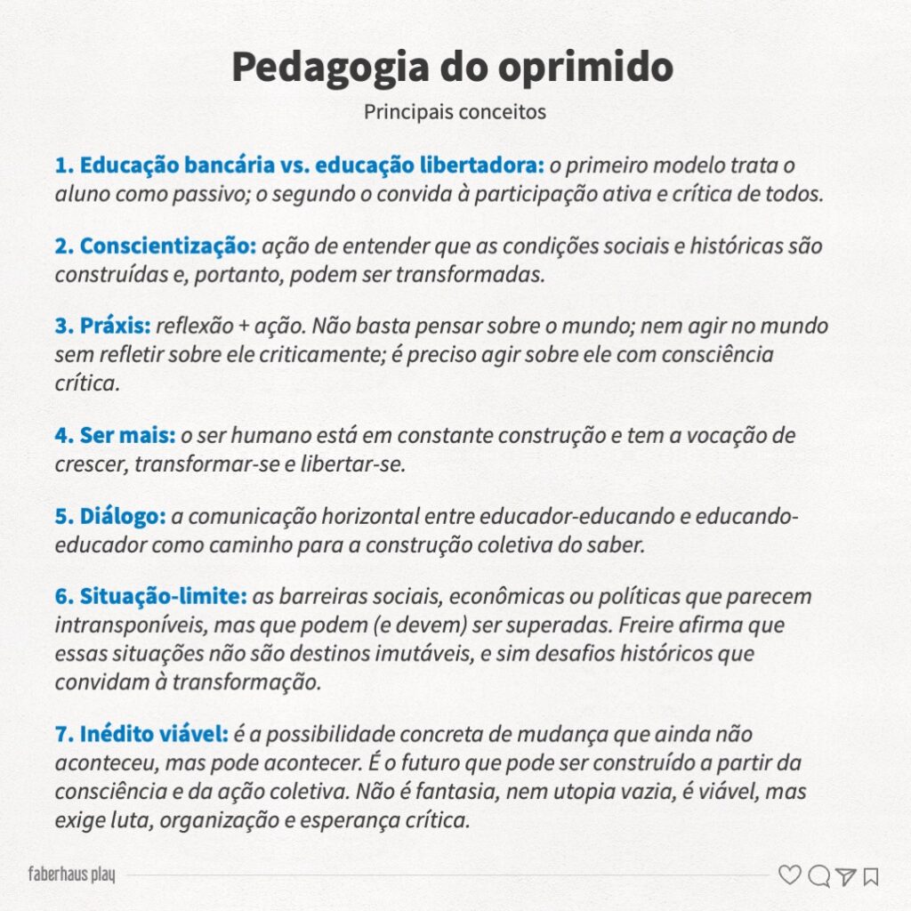 Pedagogia do oprimido - Principais conceitos