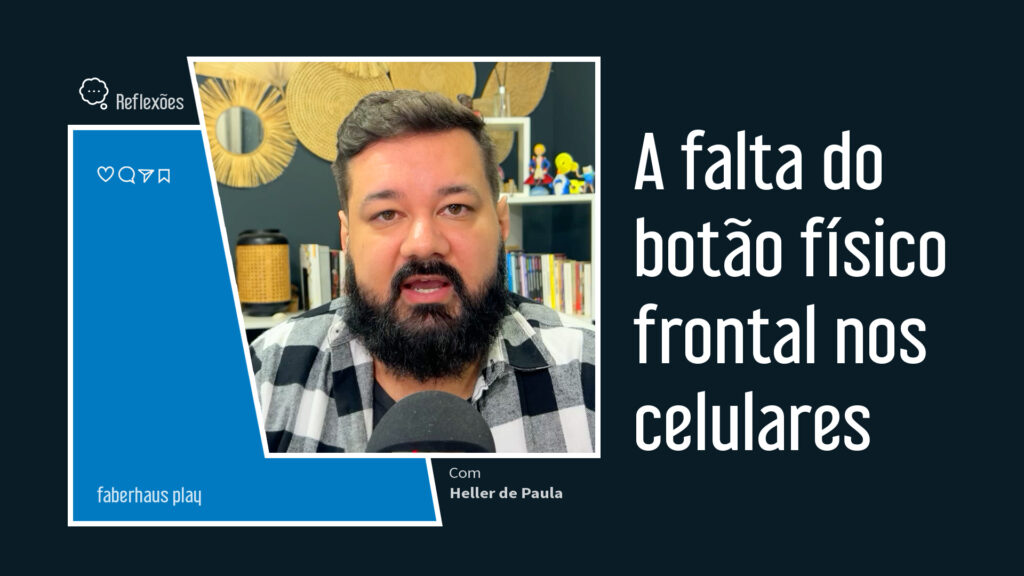 Falta do botão físico frontal capa