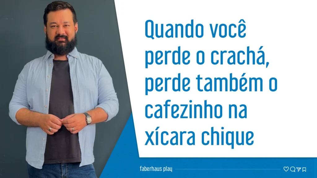 Sem crachá dourado, sem xícara chique imagem