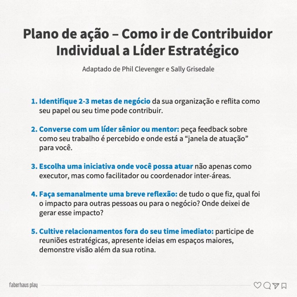Como ir de Contribuidor Individual a Líder Estratégico