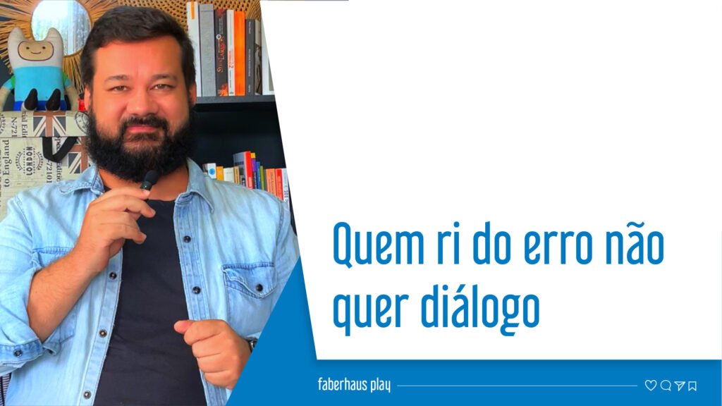 Quem ri do erro não quer diálogo capa