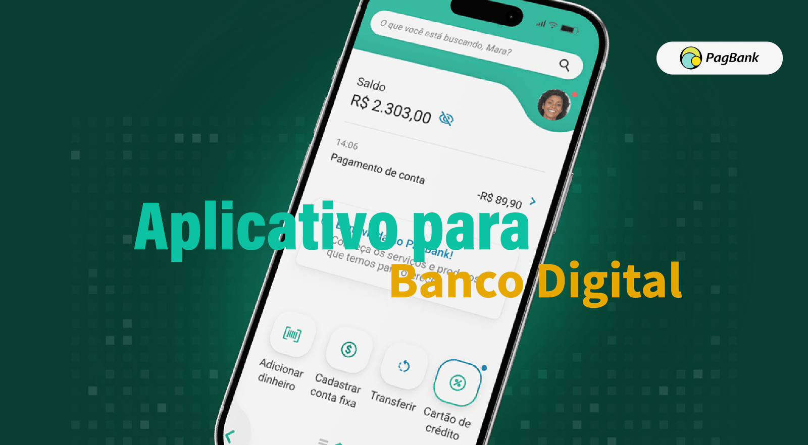 Aplicativo de banco digital 1 a