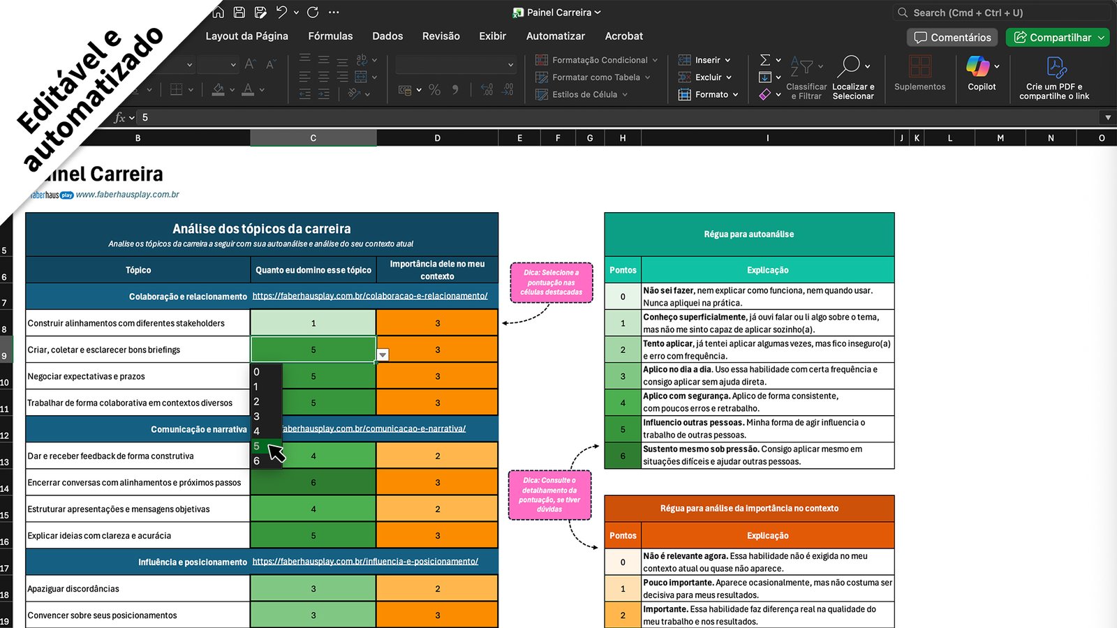 Painel Carreira Sistema 1