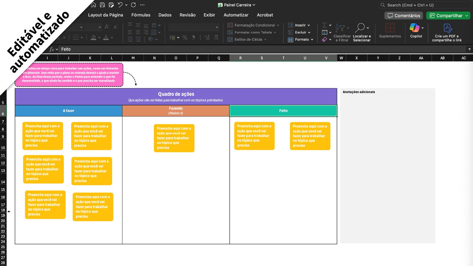 Painel Carreira Sistema 4