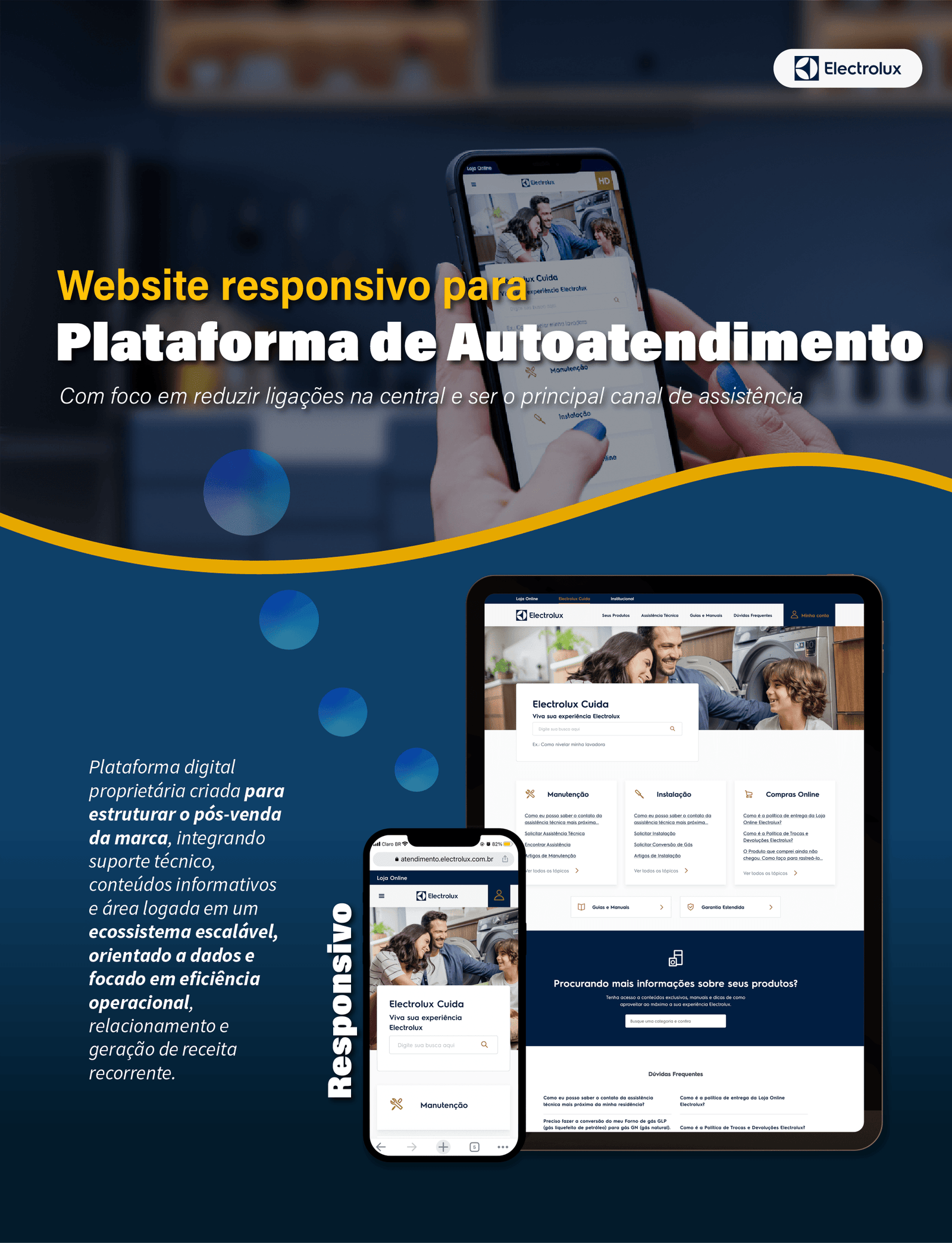 Website responsivo para plataforma de autoatendimento 1