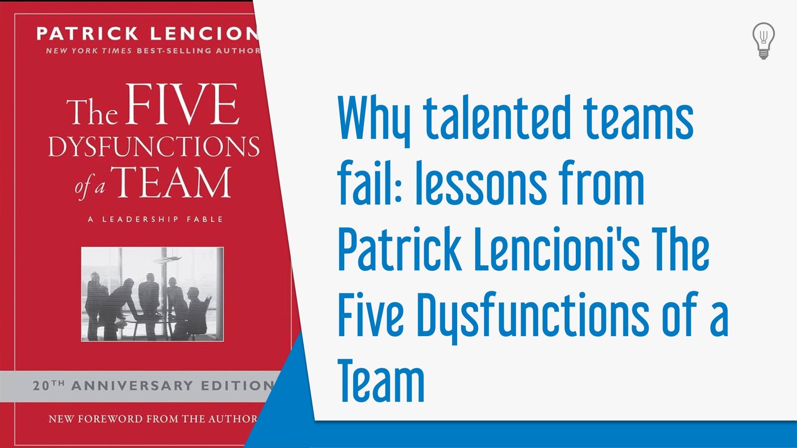 The Five Dysfunctions of a Team Cover 2