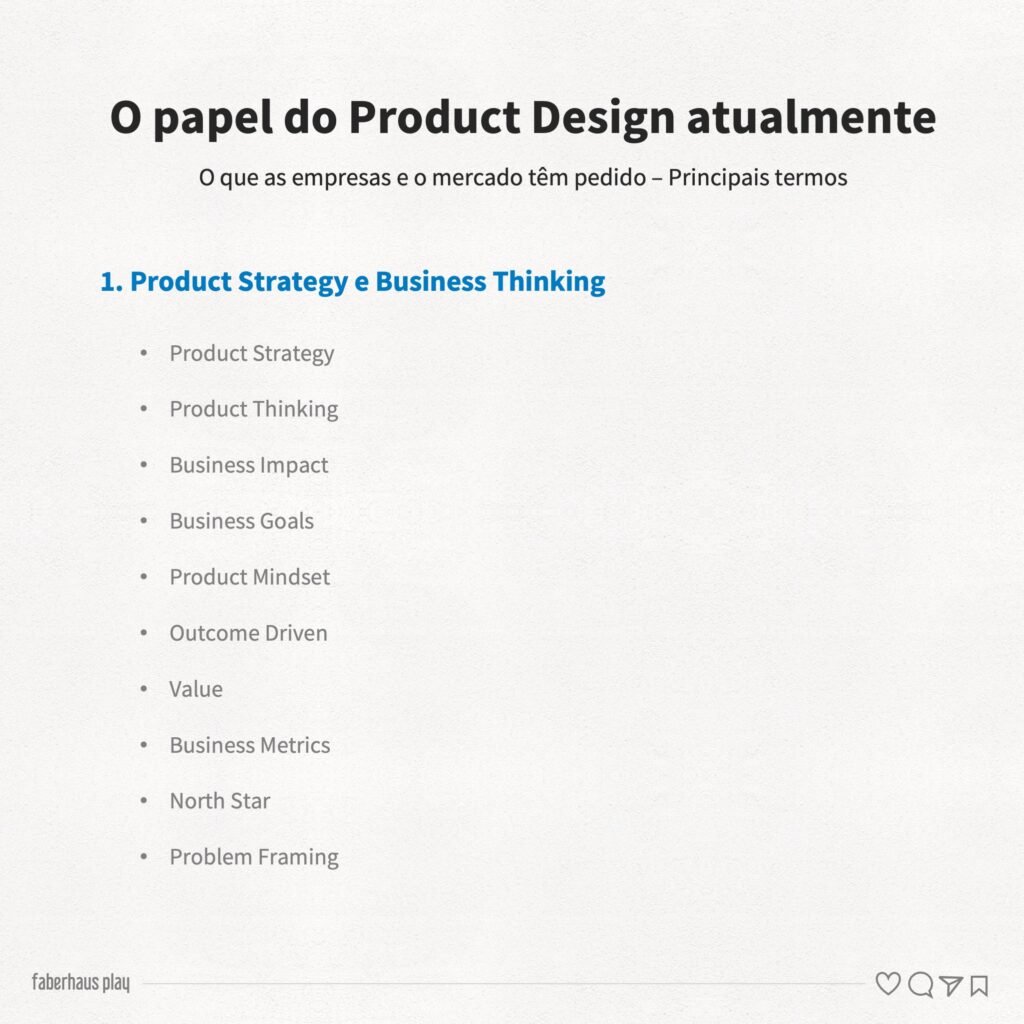 O papel do Product Design atualmente 2