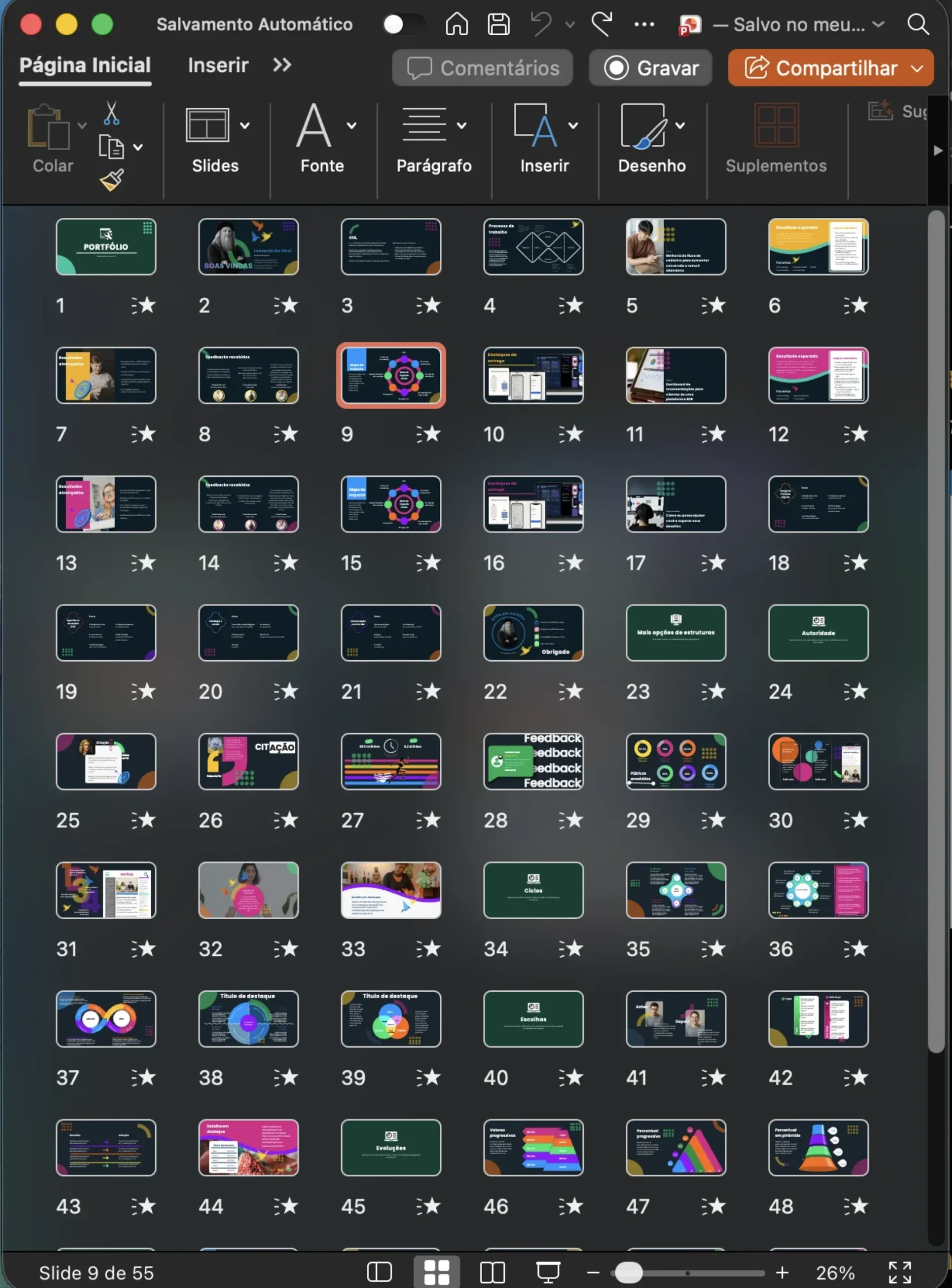 Portfolio Pronto Mais de 50 slides PPT 001