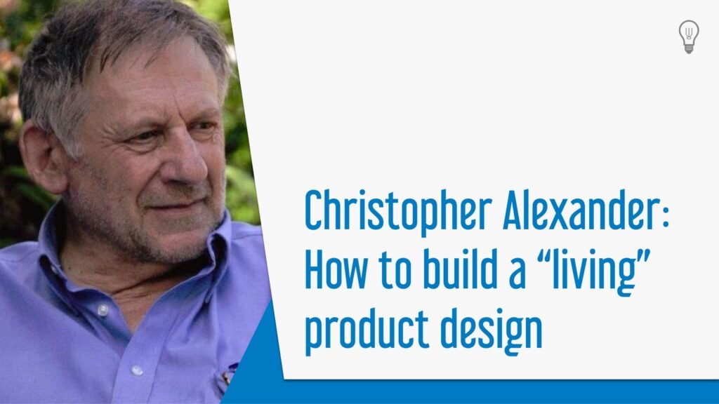 Christopher Alexander and Living Product Design Cover